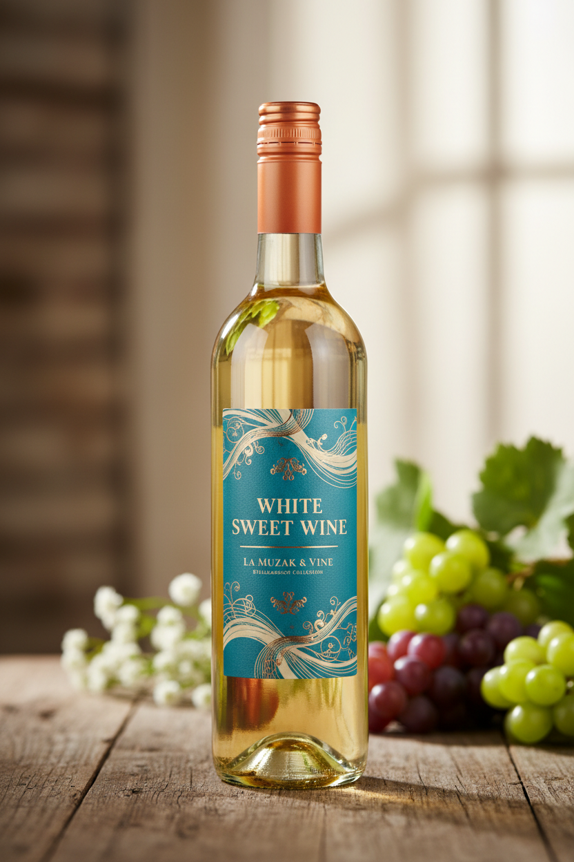 White Sweet Wine — Blue Label with Copper Cap